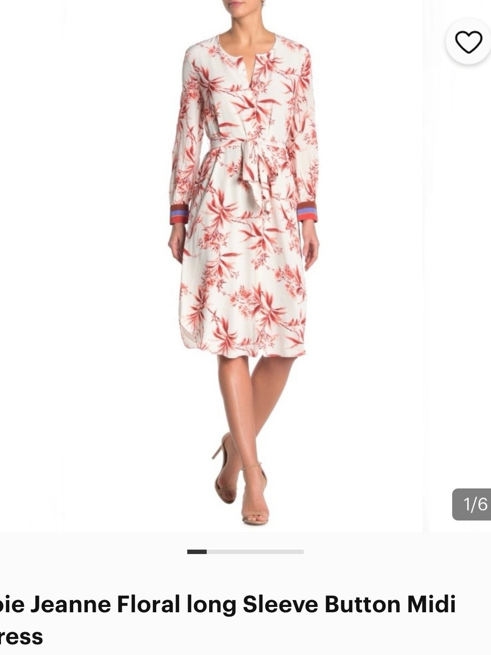 Joie Pink and Coral Floral Blouse